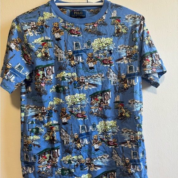 Polo Ralph Lauren Blue Graphic T-Shirt - Picture 2 of 4